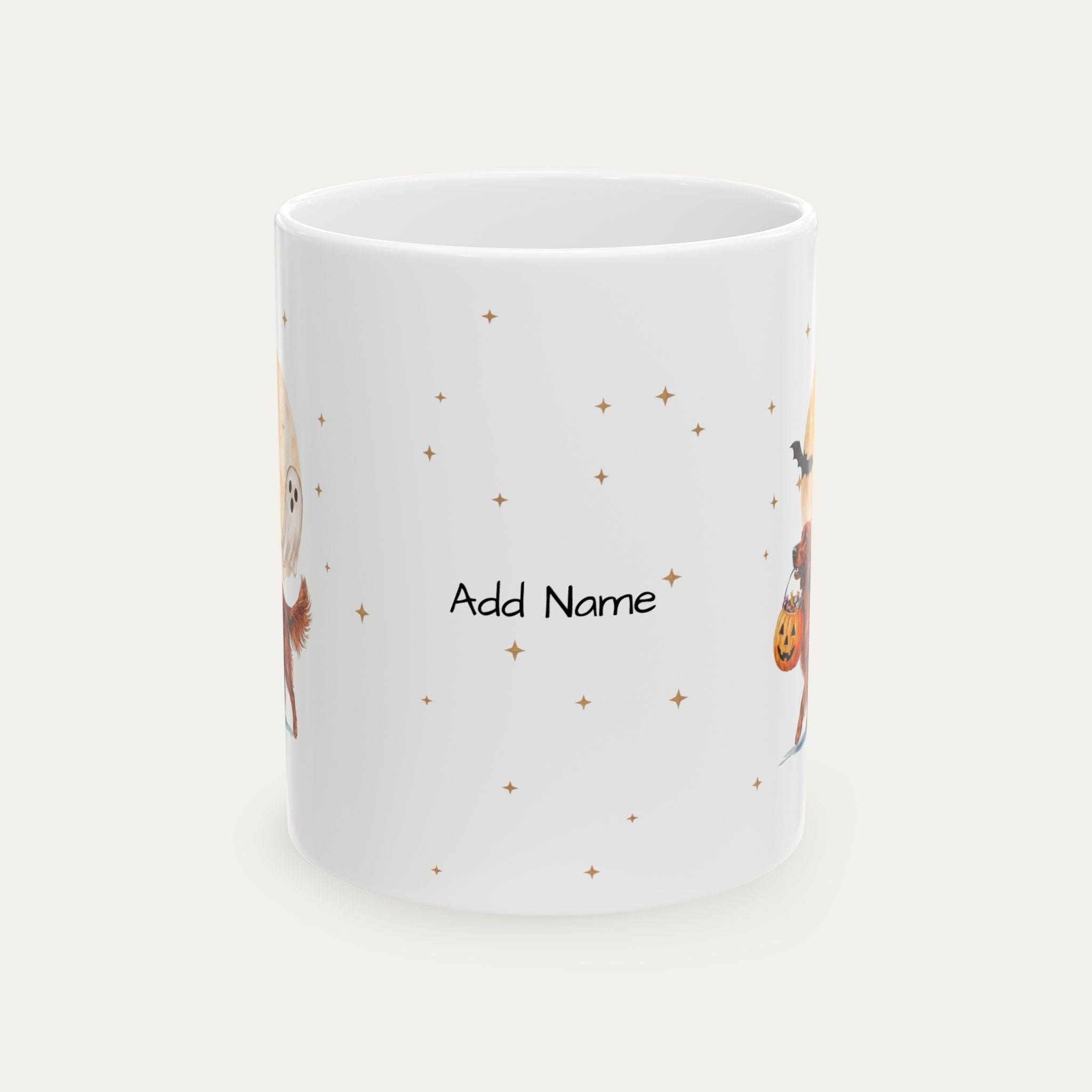 Custom Irish Setter Halloween mug