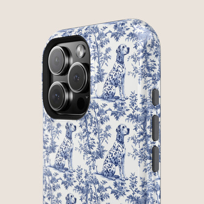 Dalmatian Toile De Jouy Magnetic Phone Case