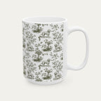 Goldendoodle Sage Green Toile Mug