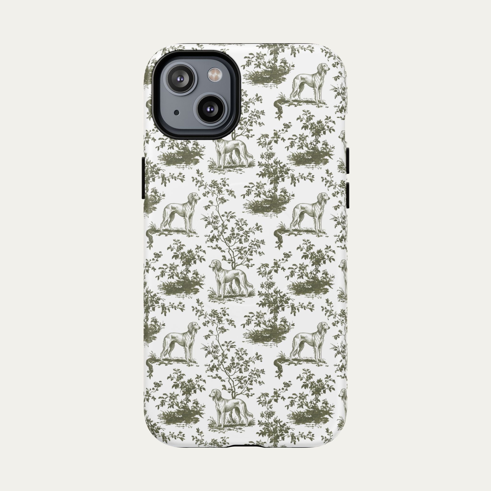 Saluki Sage Green Toile phone Case