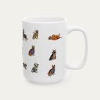 German Shepherd Halloween mug