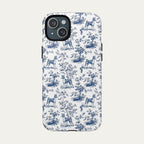Basenji Blue Toile Phone case