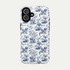 Havanese Blue Toile Phone case