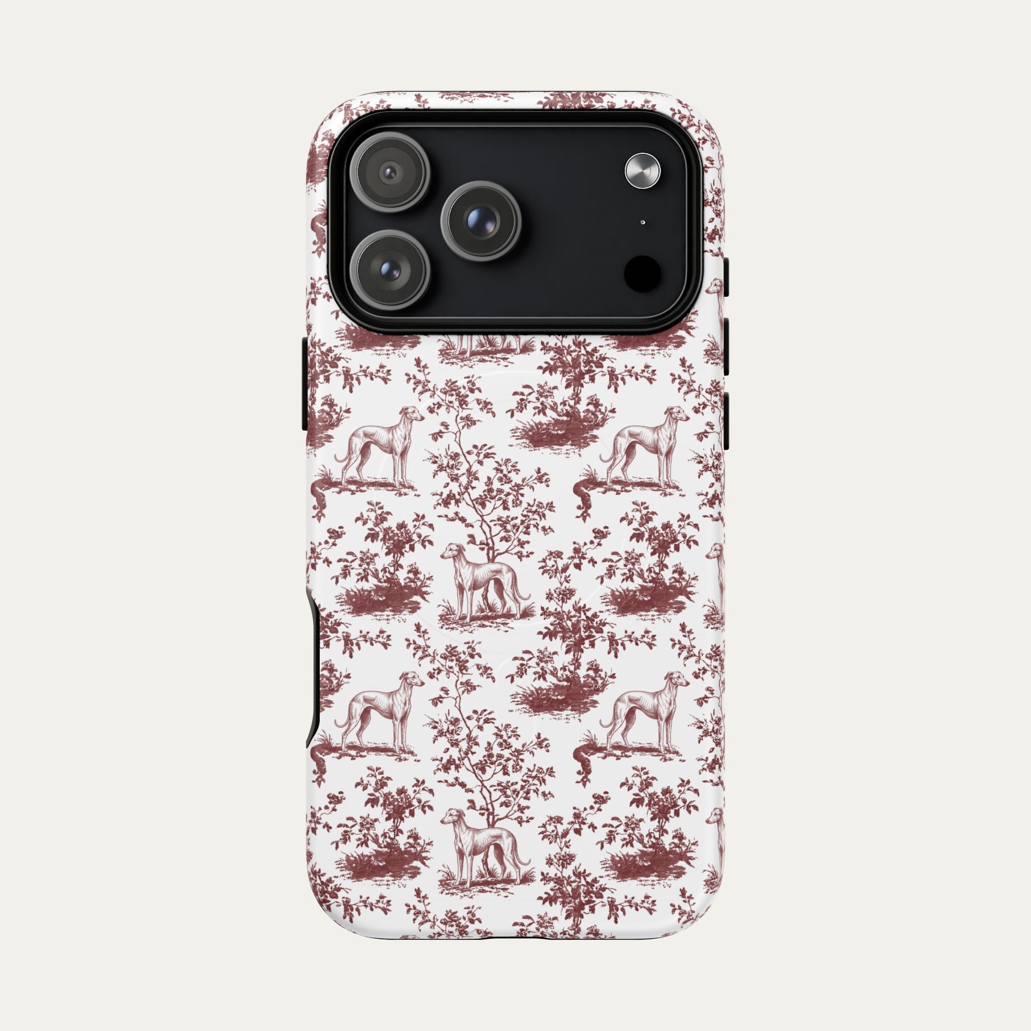 Sloughi Burgundy Toile phone Case