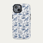 Spanish Water Dog Blue Toile Phone case