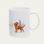 Custom Labrador Retriever Fox Red  Christmas Santa Hat Mug