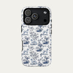 Saluki Blue Toile Phone case