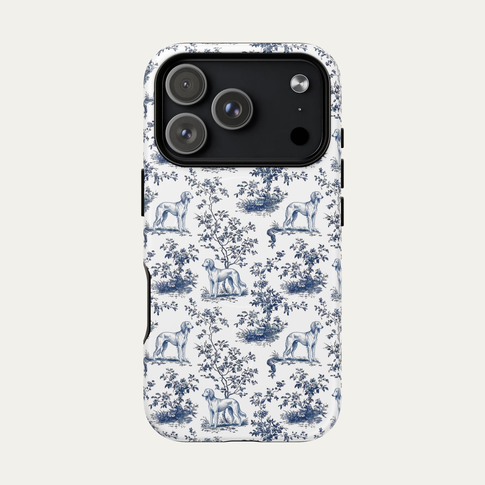 Saluki Blue Toile Phone case