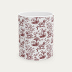 Cockapoo Burgundy Toile Mug