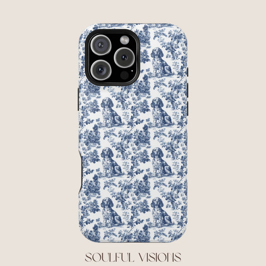 Boykin Spaniel Toile De Jouy Magnetic Phone Case