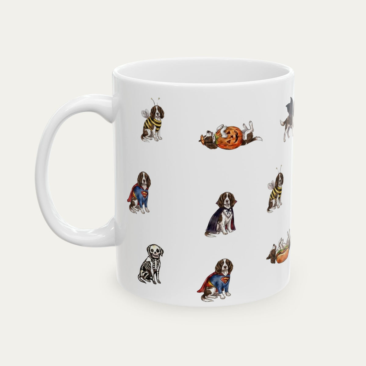 Springer Spaniel Halloween mug