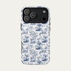 Maltese Blue Toile Phone case
