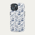 Great Dane Blue Toile Phone case