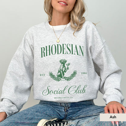 Rhodesian Ridgeback Social Club Sweatshirt