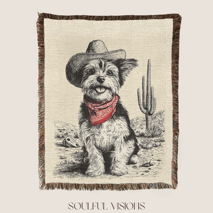 Yorkshire Terrier Woven Blanket