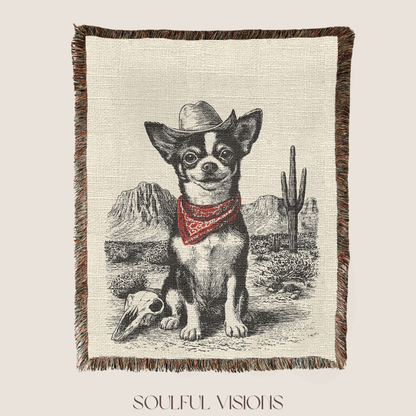 Chihuahua Woven Blanket