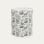 Vizsla Sage Green Toile Mug
