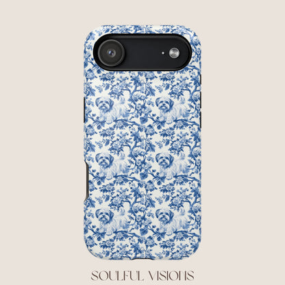 Maltese Toile De Jouy Magnetic Phone Case