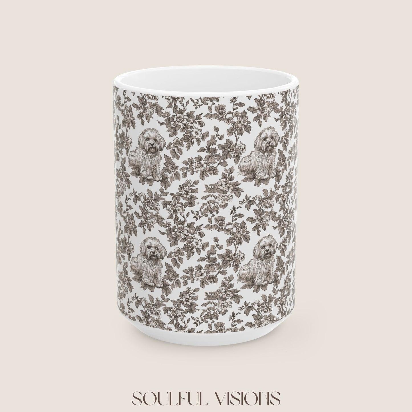 Havanese Toile De Jouy Mug