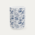Shih tzu Blue Toile Mug