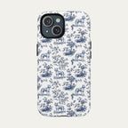 Pitbull Blue Toile Phone case