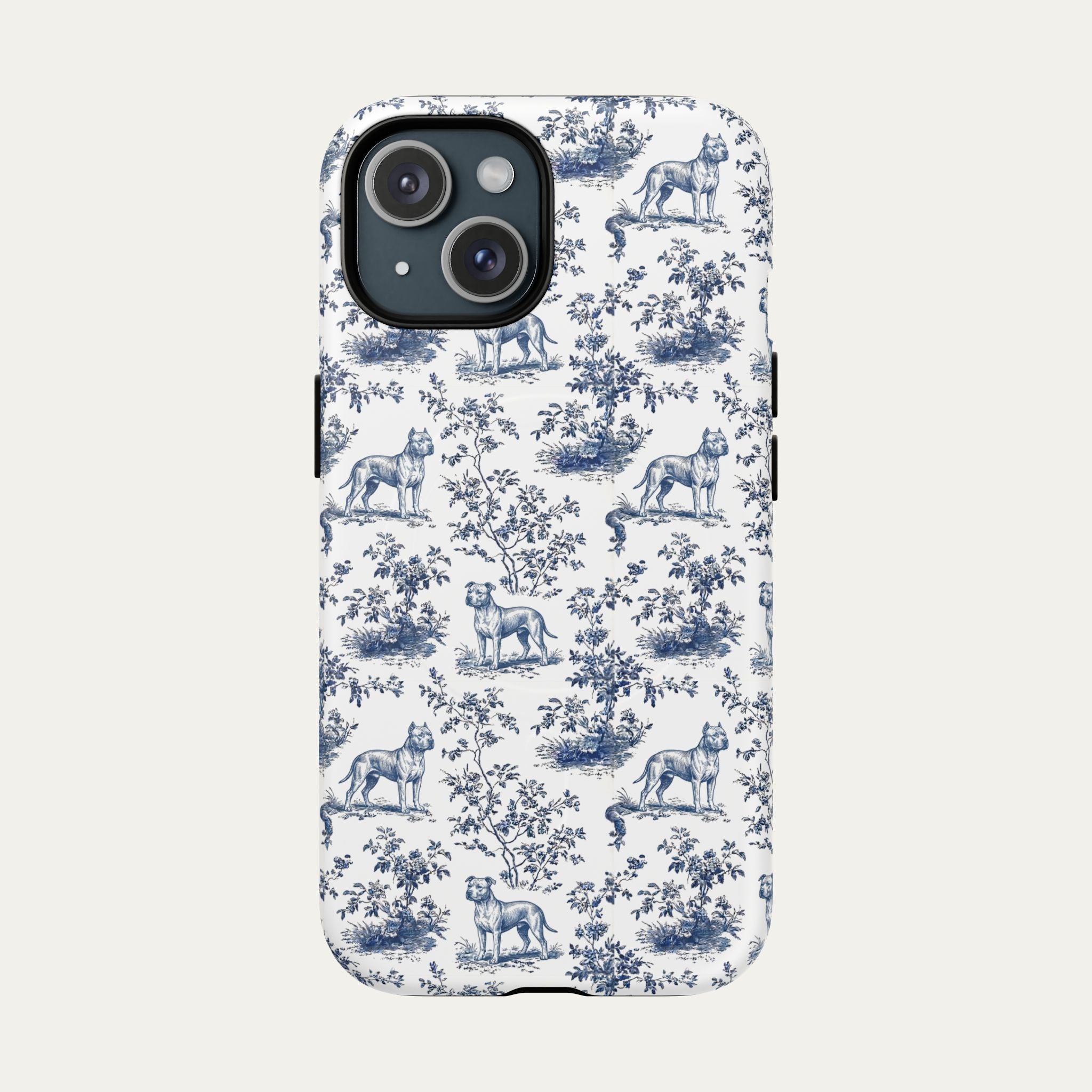 Pitbull Blue Toile Phone case