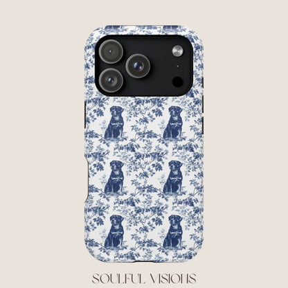 Rottweiler Toile De Jouy Magnetic Phone Case
