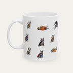 Australian Cattle  Blue Halloween mug