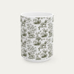Cockapoo Sage Green Toile Mug