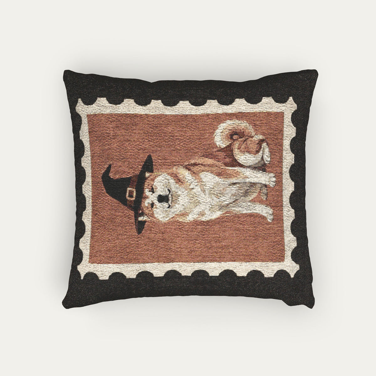 Akita Halloween Woven Pillow