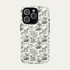 Wirehaired Pointing Griffon Sage Green Toile phone Case