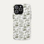 Maltese Sage Green Toile phone Case