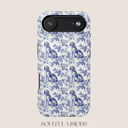Bloodhound Toile De Jouy Magnetic Phone Case