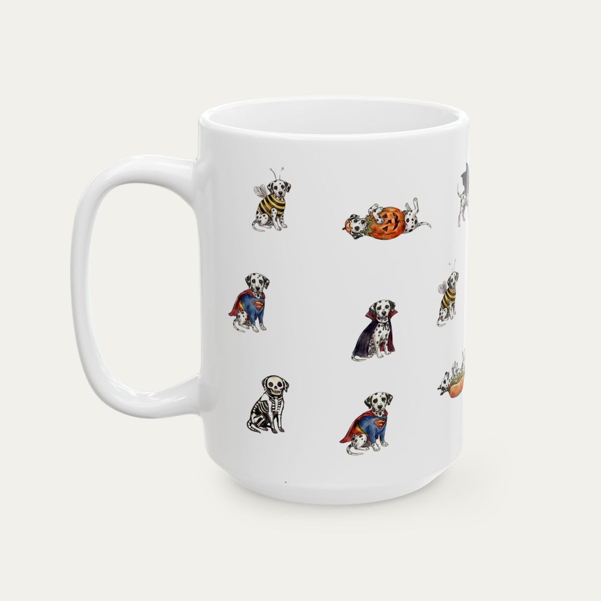 Dalmatian Halloween mug