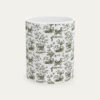 Husky Sage Green Toile Mug
