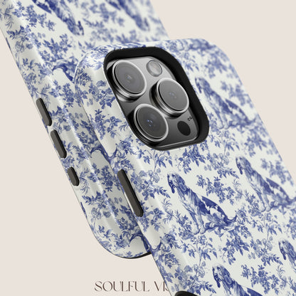 Bloodhound Toile De Jouy Magnetic Phone Case