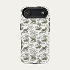 Bernedoodle Sage Green Toile phone Case