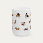 Corgi Halloween mug