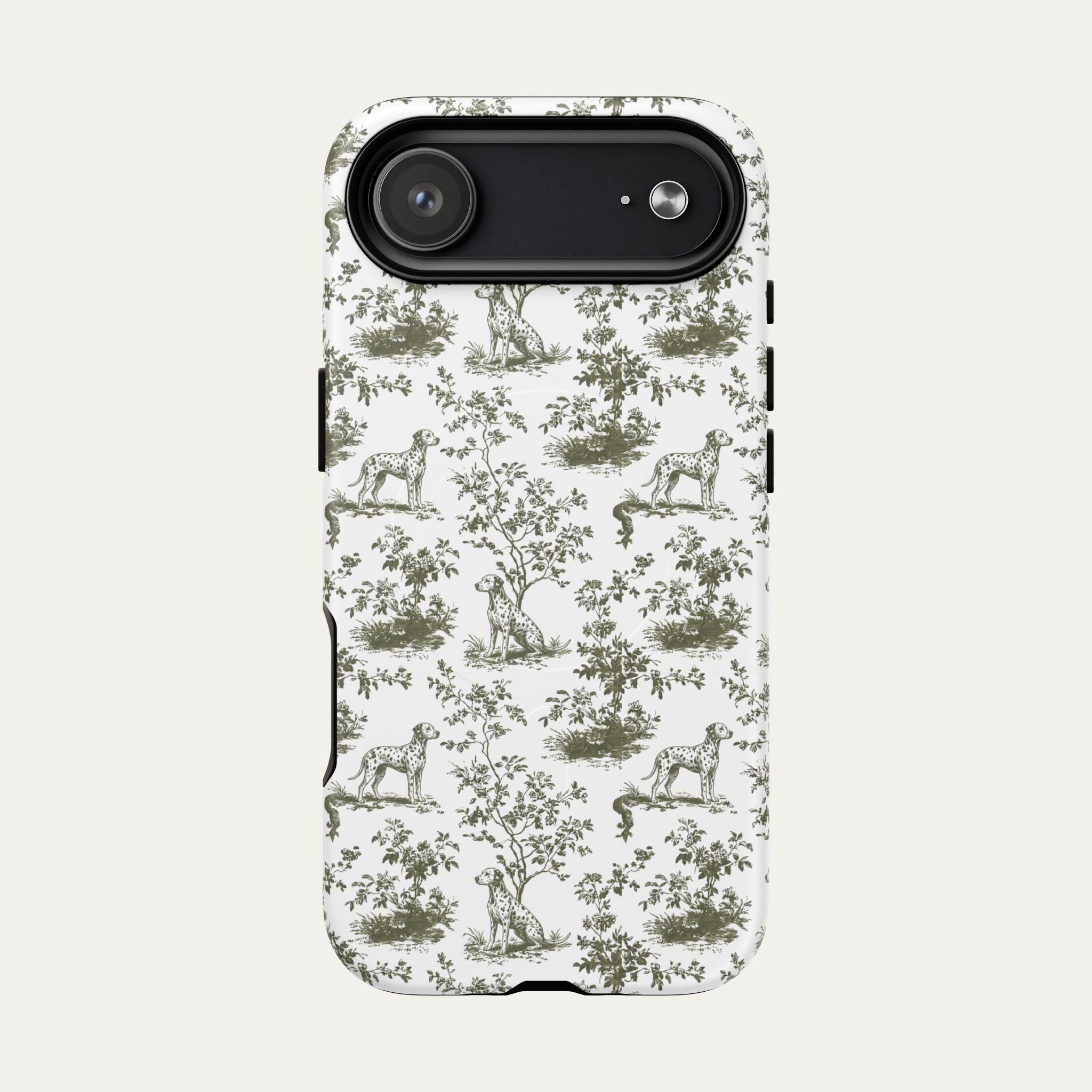 Dalmatian Sage Green Toile phone Case