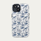 Bloodhound Blue Toile Phone case