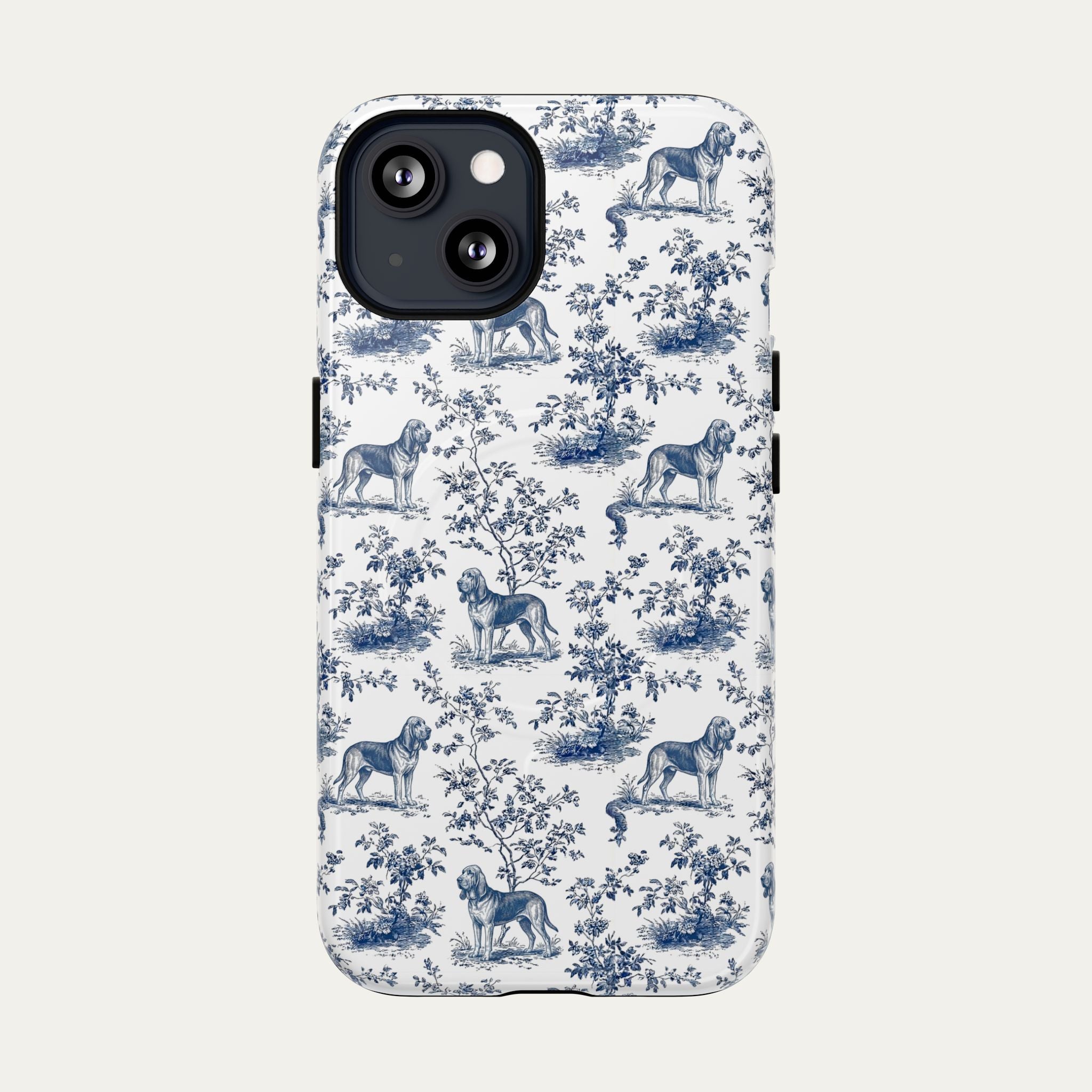 Bloodhound Blue Toile Phone case