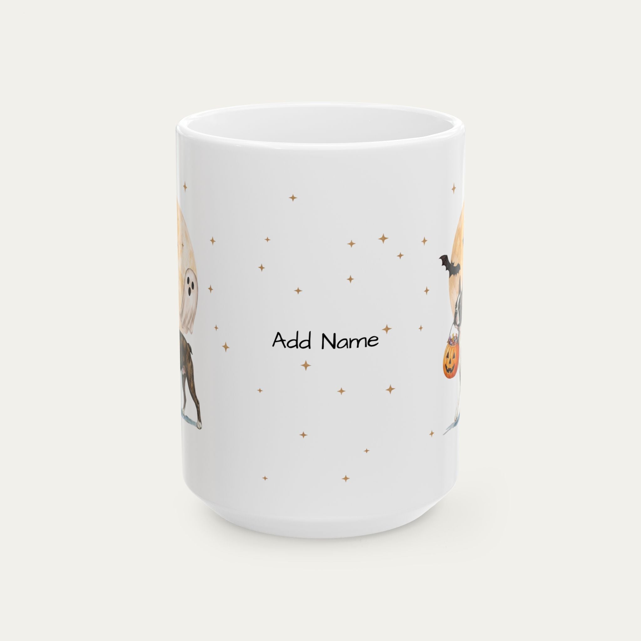 Custom Boston Terrier 2 Halloween mug
