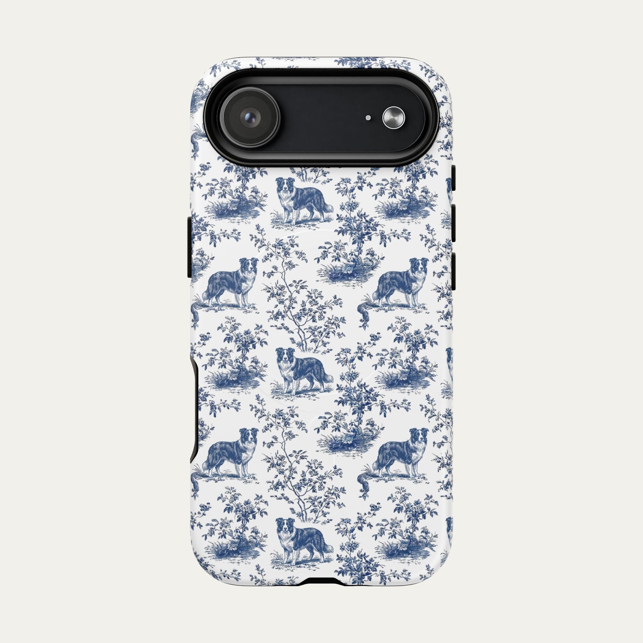 Border Collie Blue Toile Phone case