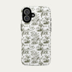 Ragdoll Cat Sage Green Toile phone Case