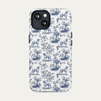 Great Dane Blue Toile Phone case