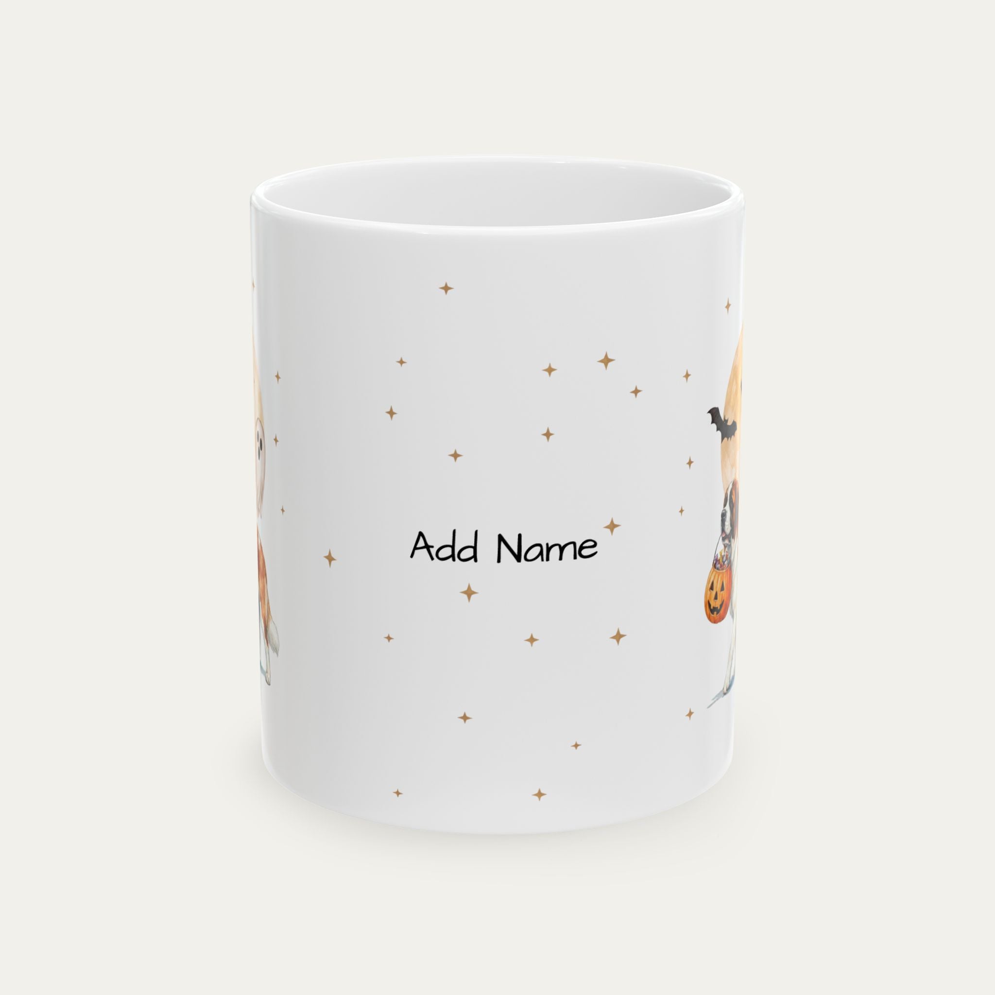Custom Saint Bernard Halloween mug