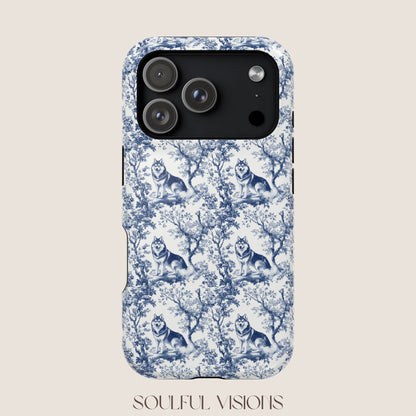 Husky Toile De Jouy Magnetic Phone Case