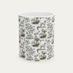 Saluki Sage Green Toile Mug