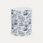 Greyhound Blue Toile Mug