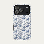 Wirehaired Pointing Griffon Blue Toile Phone case